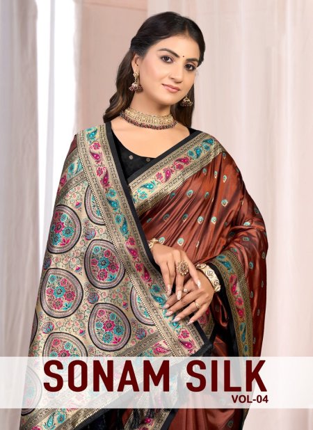Sonam Silk Vol 04 By Bunawat Soft Silk Saree